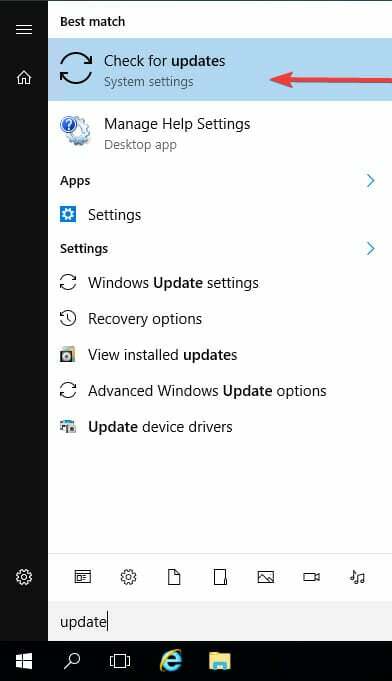 Skontrolujte aktualizácie servera Windows