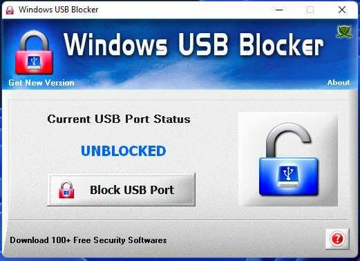 Windows USB Blocker zum Aktivieren des vom Administrator blockierten USB-Ports