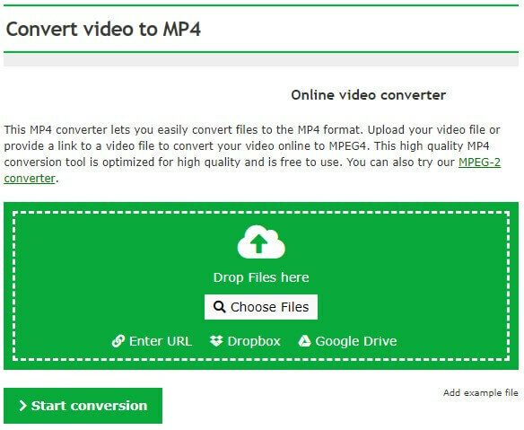 Konvertieren Sie Videos in MP4 mit dem Online-Videokonverter