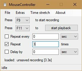 контролер на мишката автоматизира кликванията на мишката