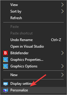 Opsi personalisasi di Desktop - Bilah tugas menjadi putih Windows 10