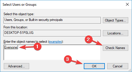 los privilegios de administrador de Windows 10 no funcionan comprobar los nombres
