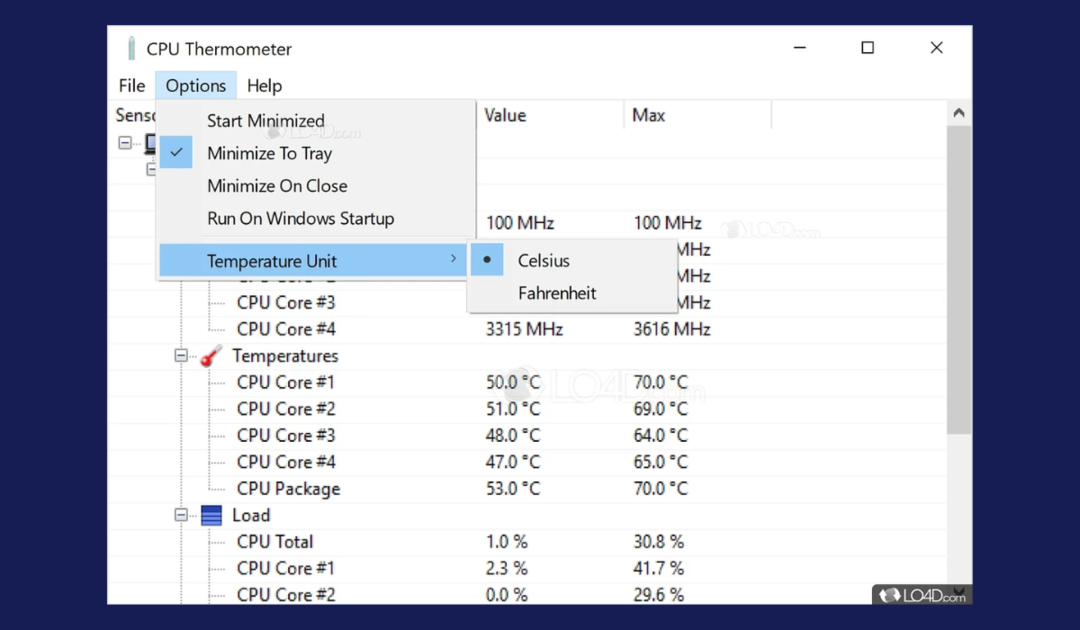 6 Software de monitorizare a temperaturii CPU