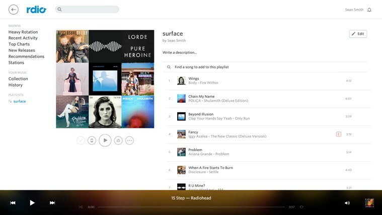 Rdio пуска приложение за Windows 8 с над 20 милиона песни
