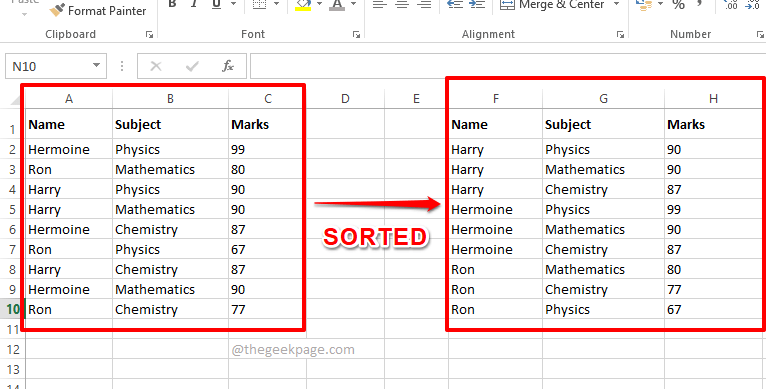 Kuidas teha Excelis mitmetasandilist andmete sorteerimist