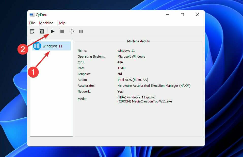 run-qtemu-windows11 installera Windows 11 i qemu