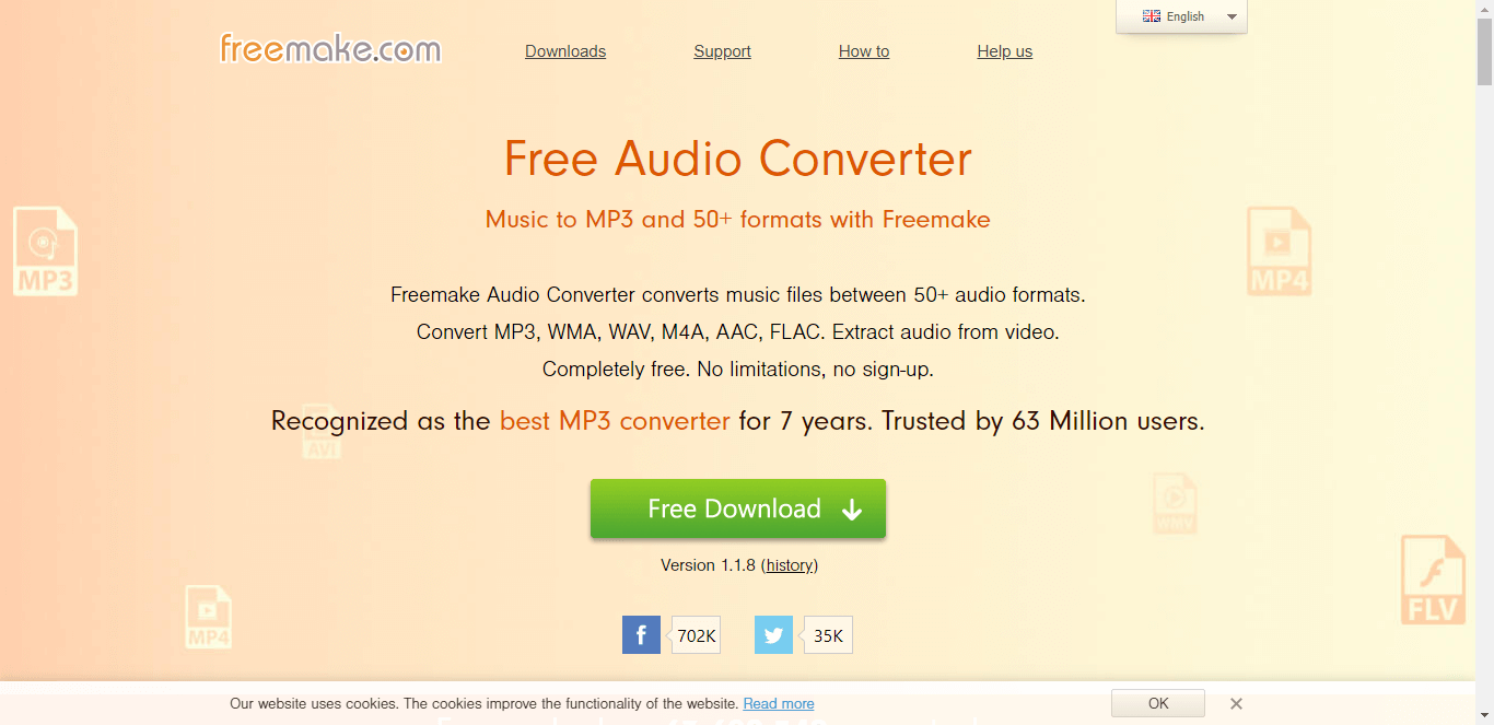 „Freemake Audio Converter“ iš AMR į MP3 keitiklį