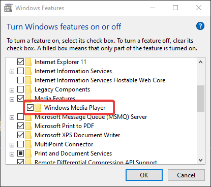 Windows Media Player kan ikke synkronisere listen