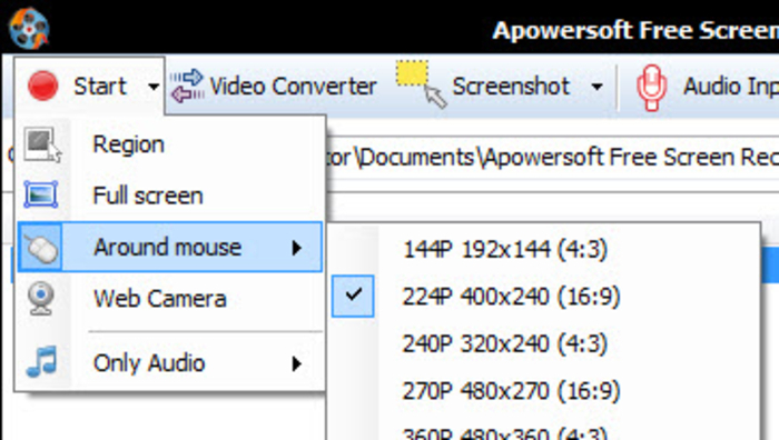 apowersoft- הקלטת מסך