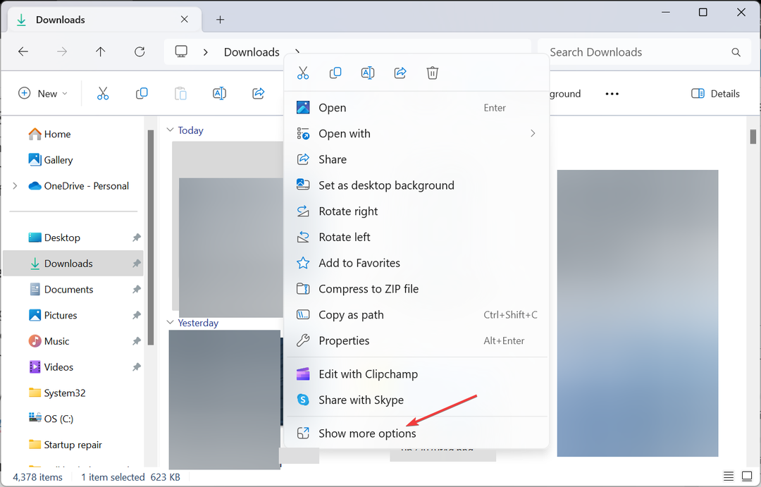 Oprava: V Průzkumníku souborů Windows 11 chybí tisk pravým tlačítkem