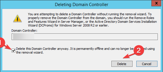 Eliminar DM - DC - degradar un controlador de dominio