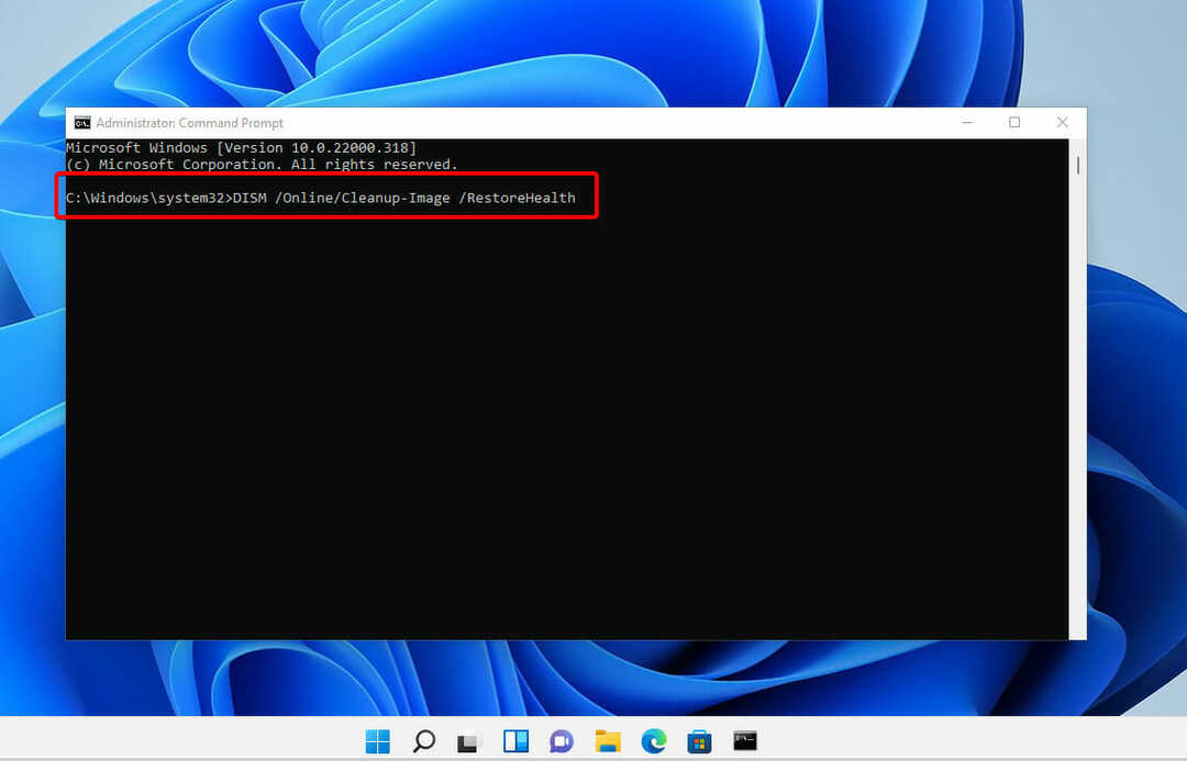 dism chyba aktualizace systému Windows 11 0x80070422