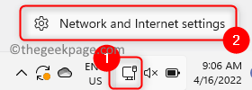 Sieťové pripojenie Nastavenia internetu Min