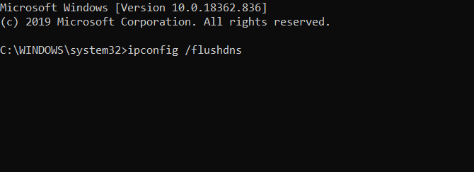 ipconfig /flushdns वाह 51900 त्रुटि 319