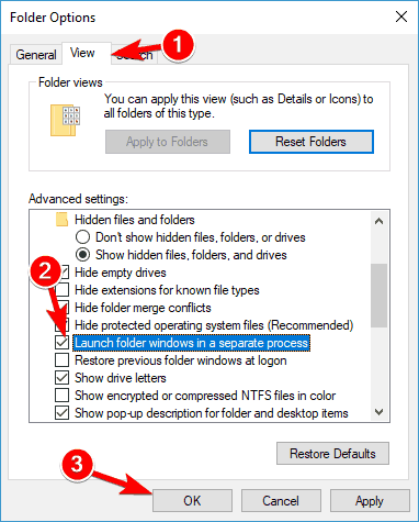 סייר הקבצים Windows 10 לא מגיב