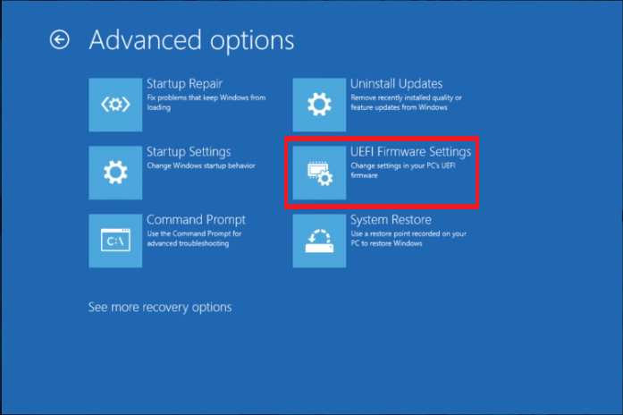 UEFI 2, Windows 10 uyku modunu kapatır