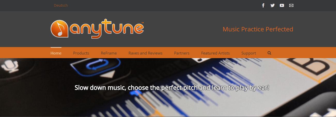 Anytune Найкраще програмне забезпечення для уповільнення музики