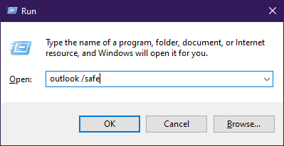 Outlook ไม่สามารถเปิดแบบฟอร์มที่กำหนดเองได้ในเซฟโหมด