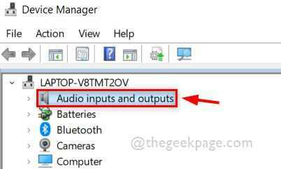 Ανοίξτε το Audio Inputs And Outputs Device Manager 11zon
