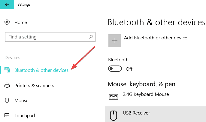 Bluetoothの他のデバイス