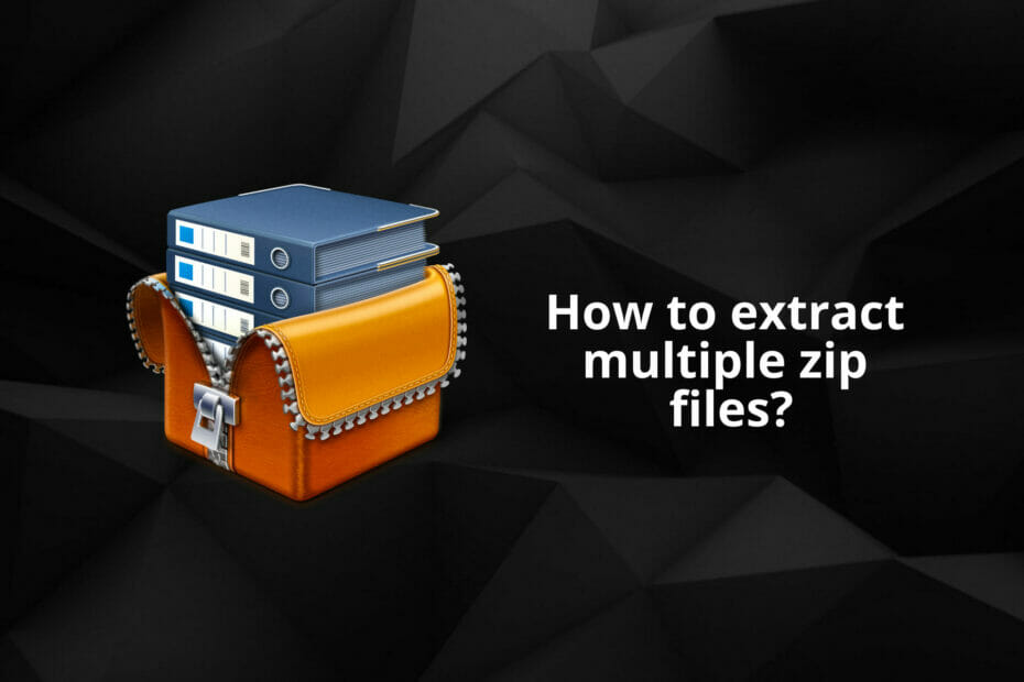 Wie kann ich mehrere Zip-Dateien extrahieren?