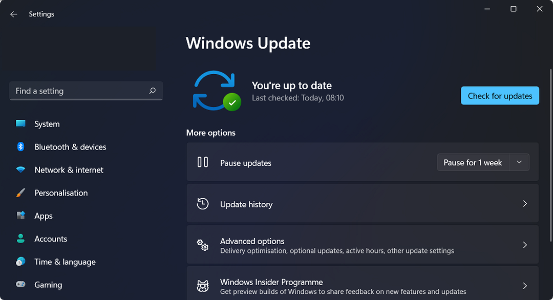 Windows päivitys Windows 11 -virhe päivityksen jälkeen. 