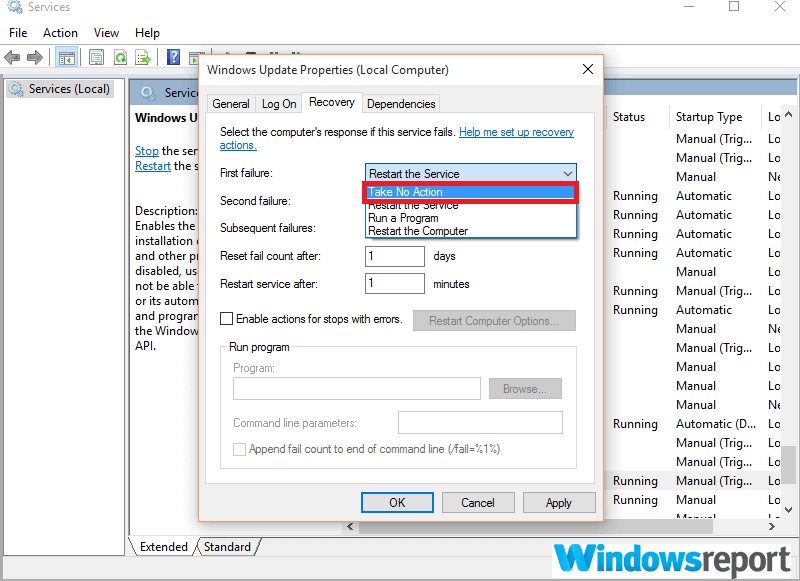Windows sigue intentando actualizarse