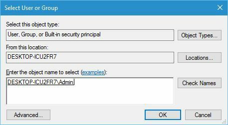 файл даних Outlook не може бути доступний для вибраного користувача або групи