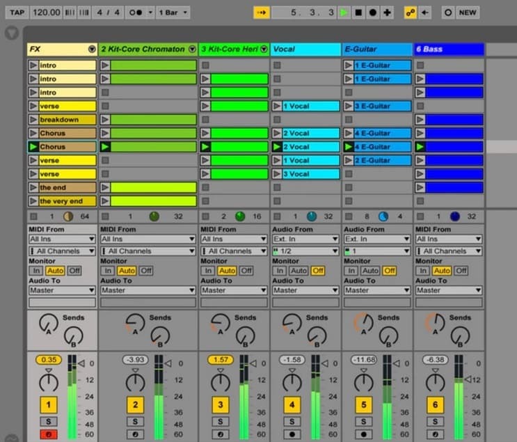 Ableton Live Music 소프트웨어