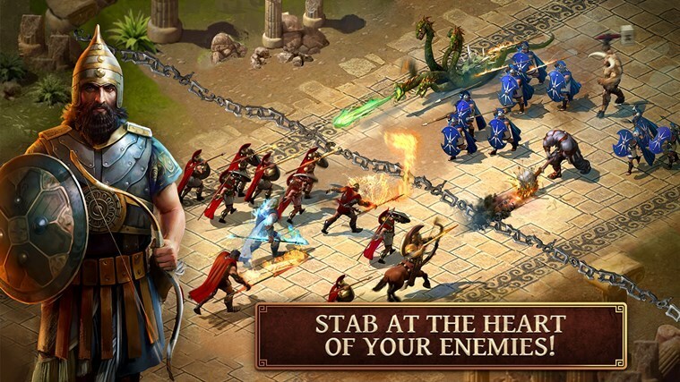 Стратегическа игра „Age of Sparta“ Предлага се като безплатно изтегляне от магазина на Windows