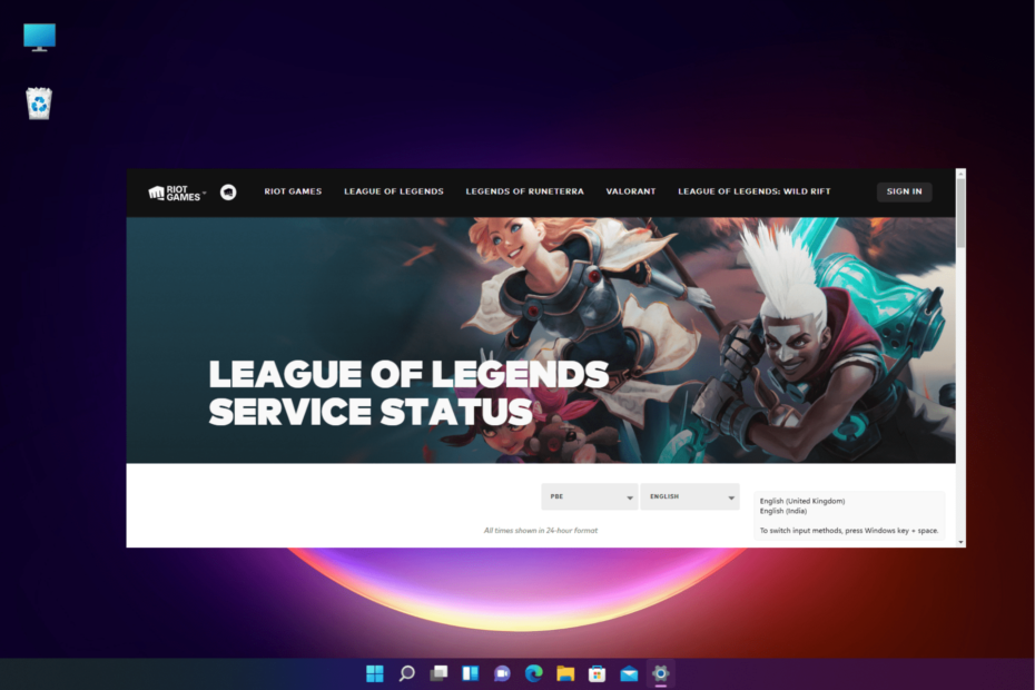 League of Legends-Status