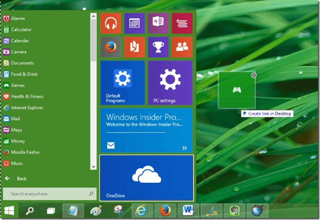 Windows Store პროგრამები მიიღებენ სამუშაო მაგიდის მალსახმობებს Windows 10-ში