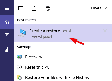 작동하지 않는 이전 버전 Windows 10 복원
