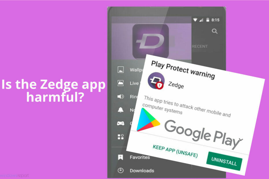 fixa Zedge-appen kan vara skadlig