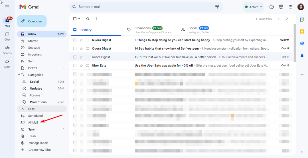 Sådan fjernes arkivering af e-mails på Gmail
