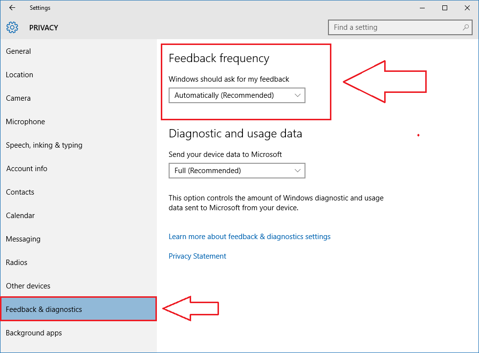 Cum să opriți Windows 10 să vă ceară întotdeauna feedback