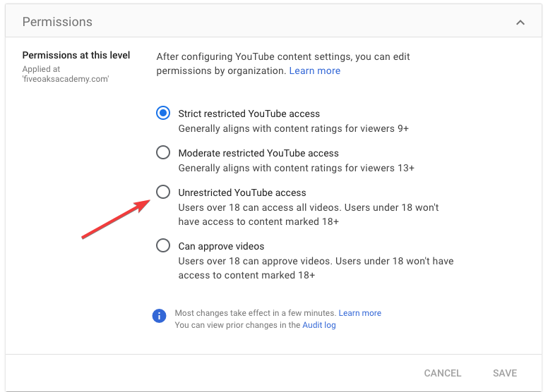 akses YouTube tidak terbatas untuk memperbaiki kesalahan 150 slide google
