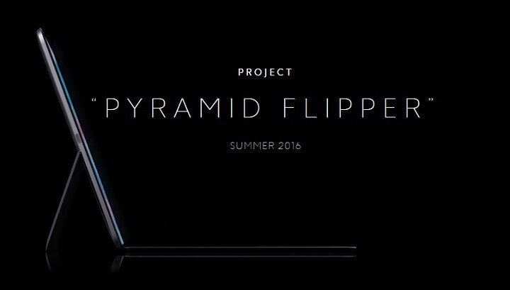 Eve onthult de specificaties van haar Pyramid Flipper Windows 10-apparaat
