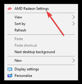 AMD RADEON 설정 AMDRSServ.exe
