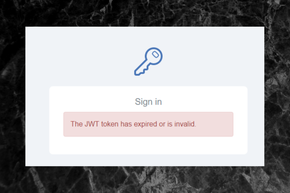 JWT ვადაგასული შეცდომა