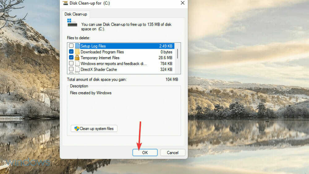 Утиліта очищення диска Windows повідомляє про подію з ідентифікатором 1001