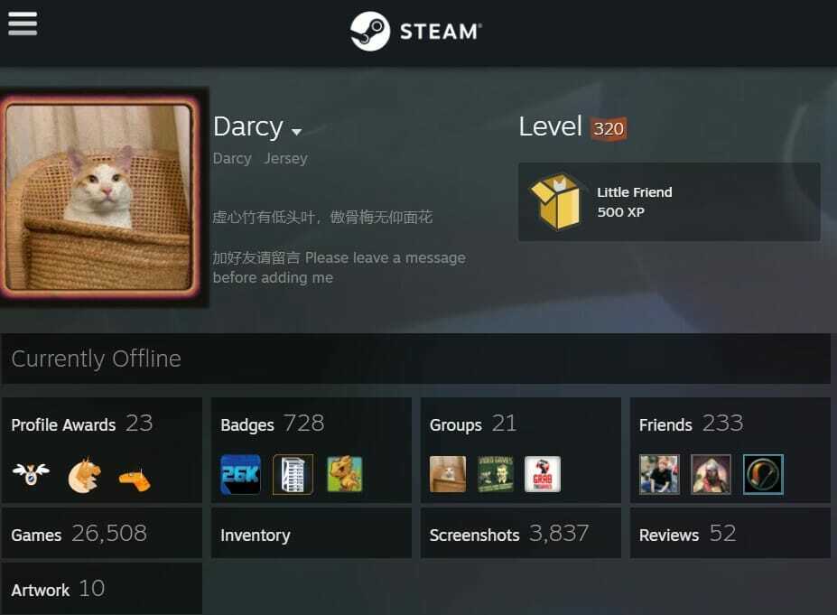 darcy profil