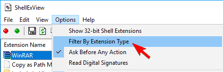 File Explorer ავარია Windows 10-ის მარჯვენა თითით