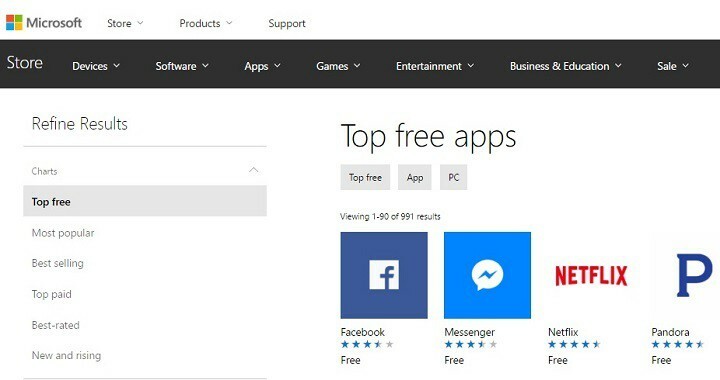 Microsoft започва да премахва несъвместими приложения от Windows Store