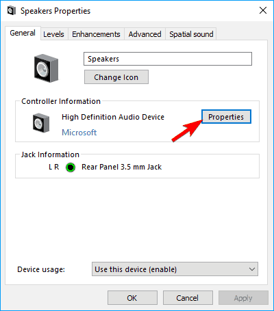 El mezclador de volumen no abre las propiedades del dispositivo de reproducción predeterminado de Windows 10