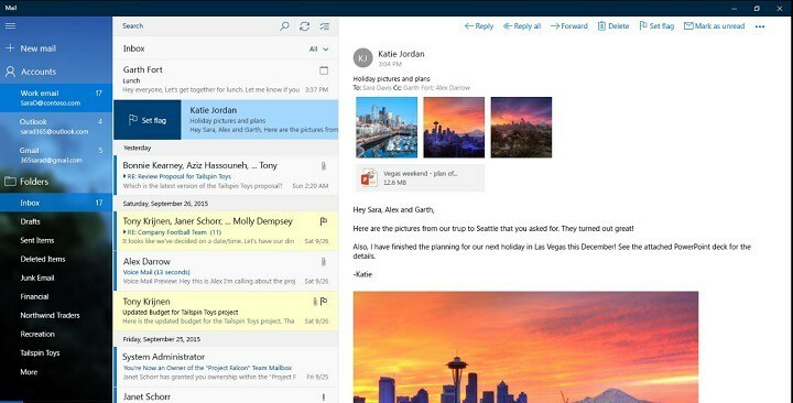 Microsoft vydává drobné aktualizace pro Mail a Calendar, Windows Mapy a Wunderlist