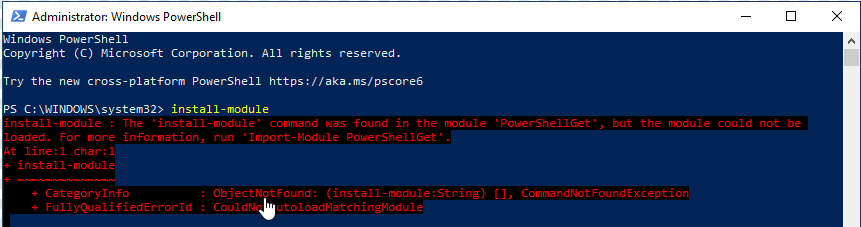 وحدة PowerShell