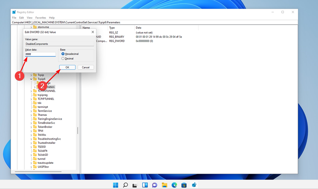 ffffff ok chyba aktualizace systému Windows 11 0x80070422