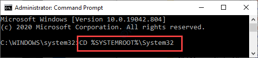 Cd SystemRoot System 32 Min