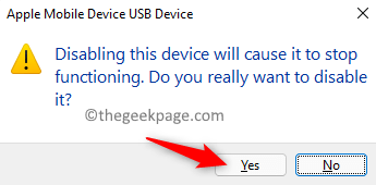 Apple Mobilgerät USB Bestätigen Gerät deaktivieren Min